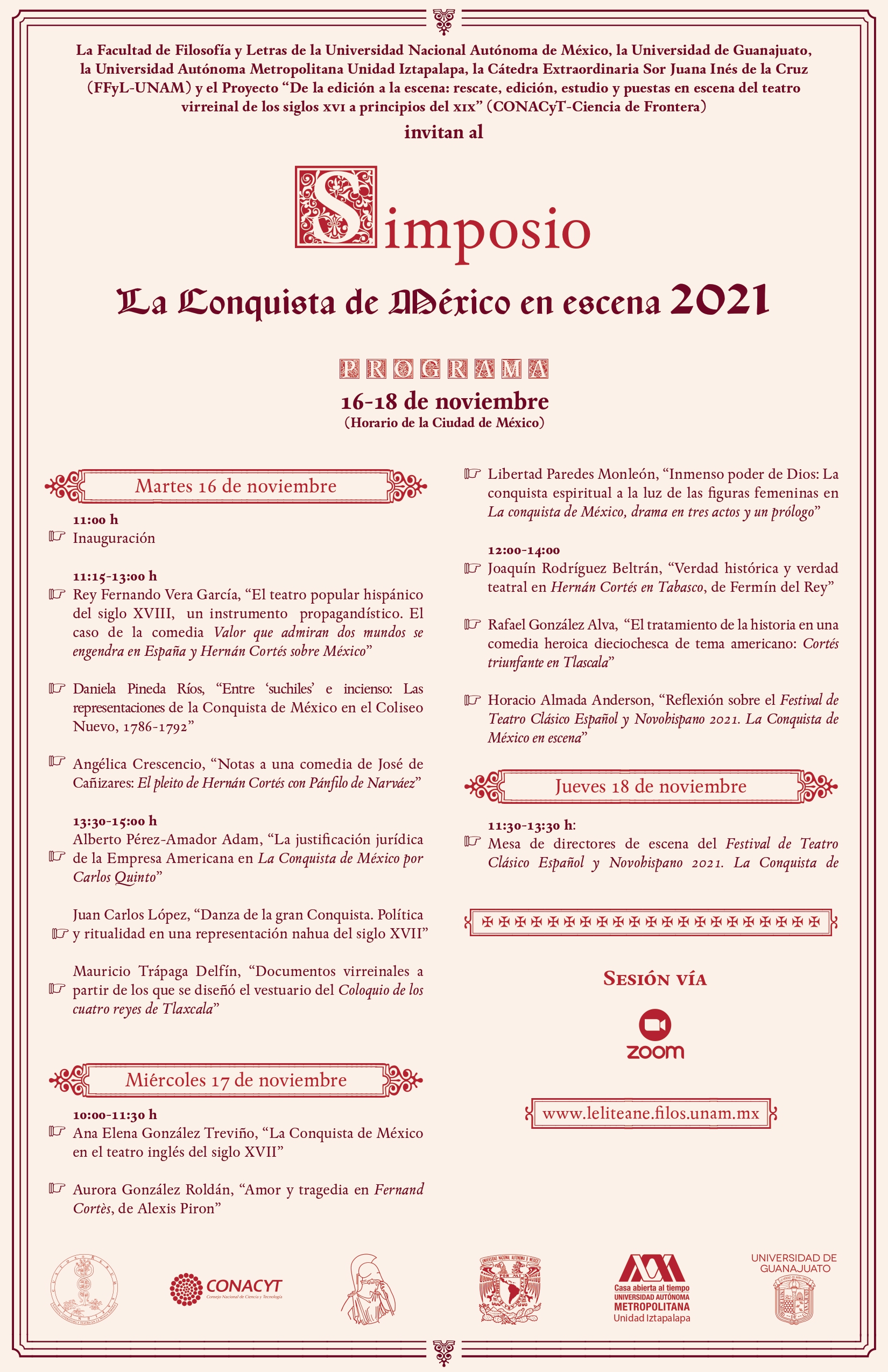 Simposio: La Conquista de México en escena 2021 